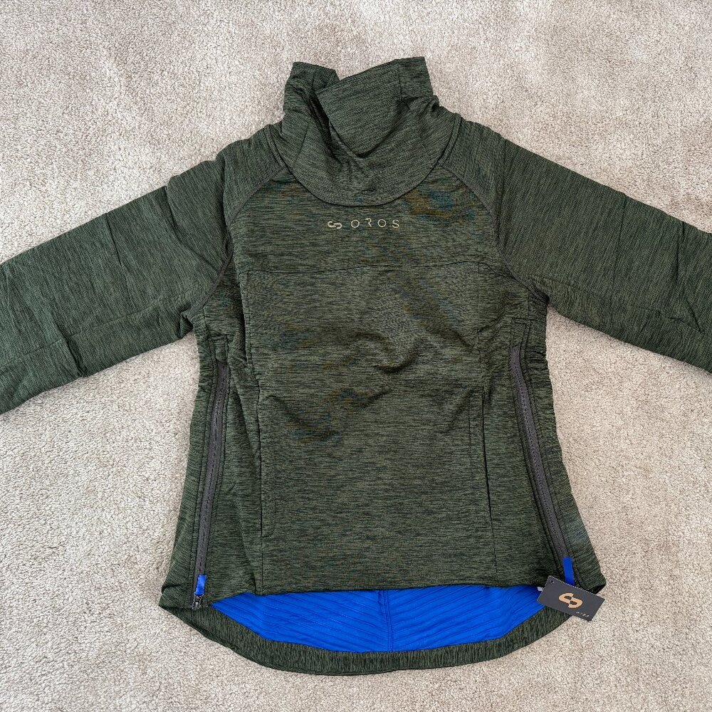Oros Women's Green Cowl Neck Sweater